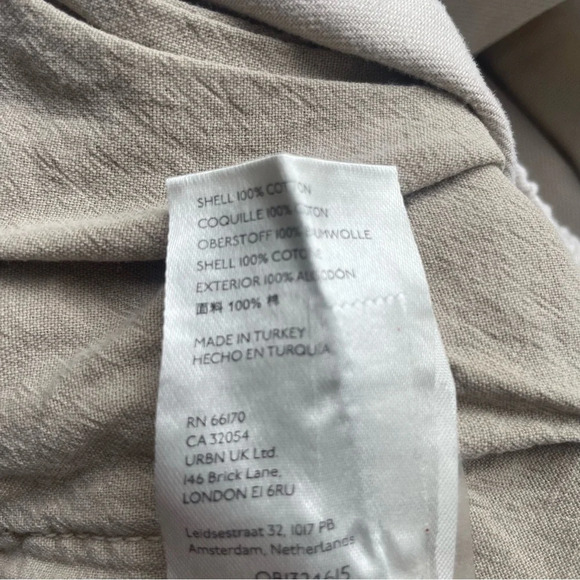 Free People We the Free Khaki High Waist Drawstring Wide Leg Pants 22456 - Picture 11 of 13